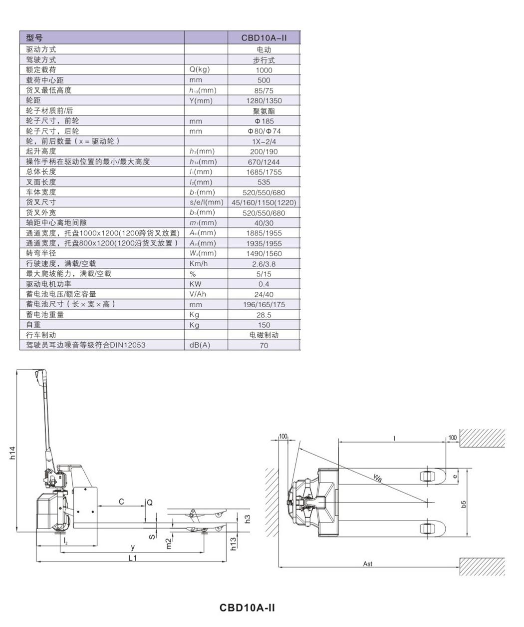 半電動(dòng)搬運(yùn)車(chē) / CBD10A-II